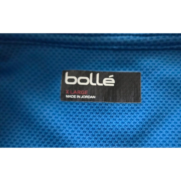 Bolle Mens Golf Polo Shirt Size XL Tech Quick Dry Stretch Blue Performance - Picture 2 of 6